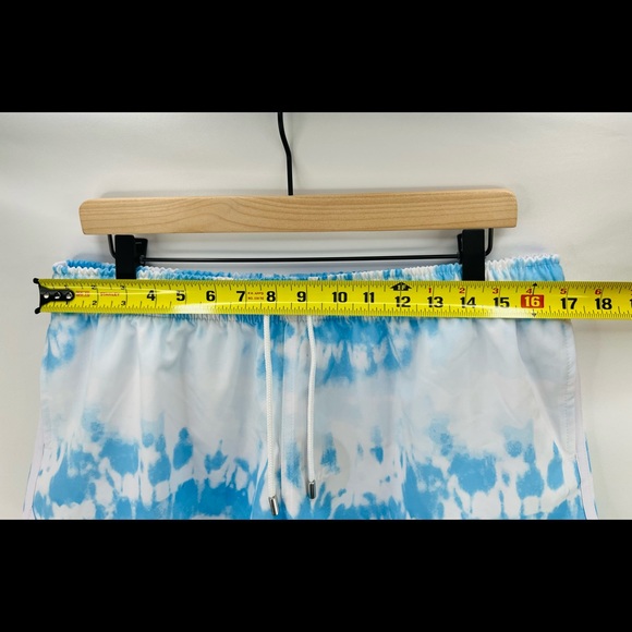 FRANKS AUSTRALIA BLUE TIE DYE ATHLETIC SHORTS - Picture 3 of 6